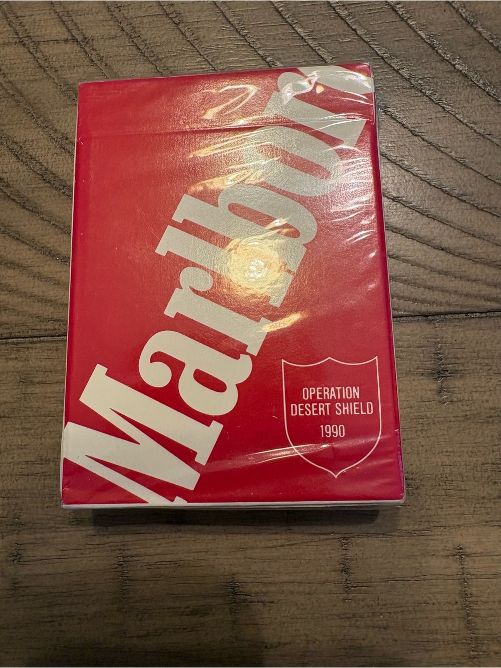 Marlboro Vintage Sealed Deck Playing Cards 1990 Commemorative Desert Shield